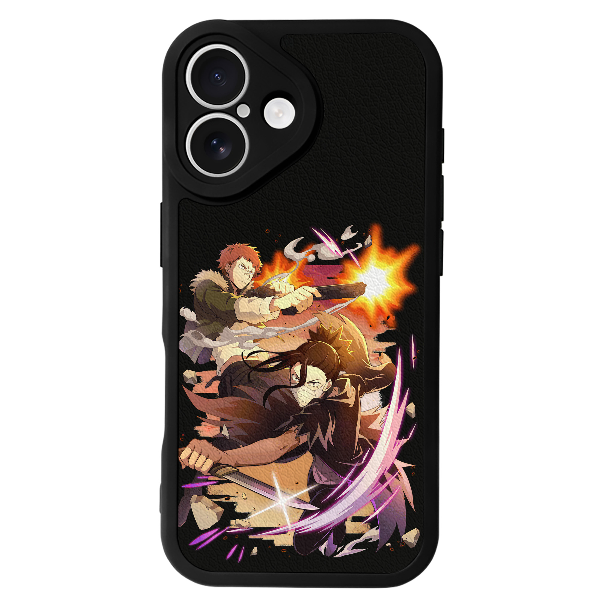 （画像用） 文豪ストレイドッグス Bungo Stray Dogs 【iPhone 16シリーズ対応】シリコンスマホケース（レザー調） 材質：シリコン